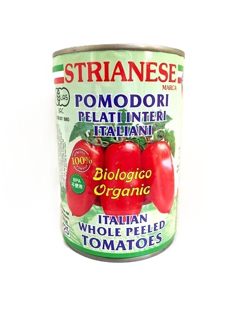 【ホール缶/ビスフェノールAフリー】ｽﾄﾘｱﾈｰｾﾞ　有機トマト缶ホール　(400g) ｲﾀﾘｱ産　24缶入※2ケース単位（400gカット缶混載可）