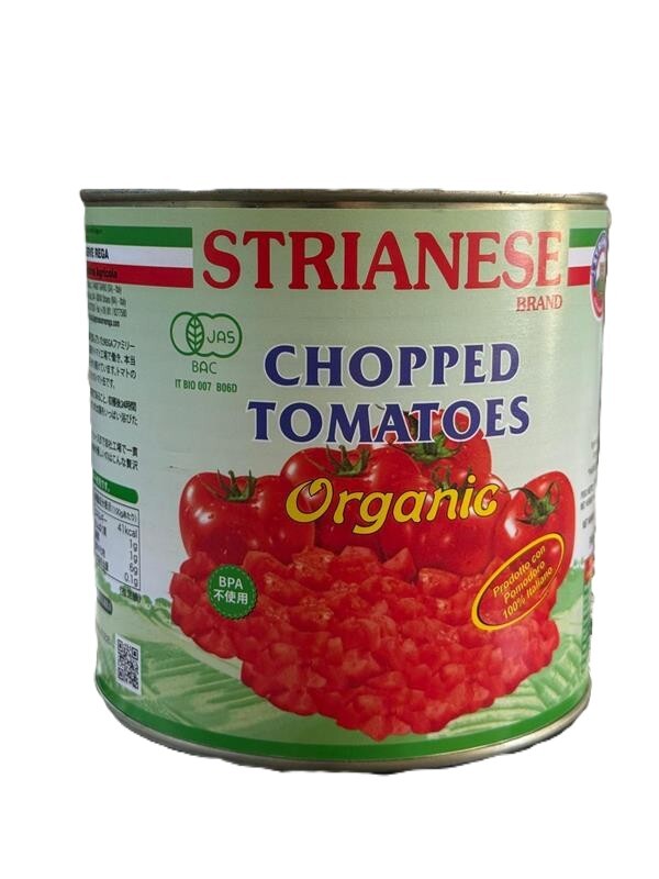 【カット缶/ビスフェノールAフリー】ｽﾄﾘｱﾈｰｾﾞ　有機トマト缶カット(2.5ｋ) ｲﾀﾘｱ産　6缶入