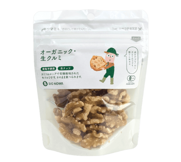 [SPS]BIONOWA 有機クルミ（生） 50g×10pc　※発注単位：[SPS]内で６パック単位